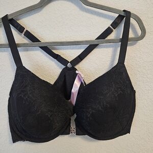 Savage X Fenty Lace Racerback Bra - Black - Size 40DDD - NWT